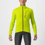 CASTELLI Cyklistická zateplená bunda - GO - svetlo zelená CASTELLI Cyklistická zateplená bunda - GO - svetlo zelená