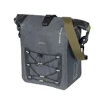 BASIL Cyklistická taška - NAVIGATOR STORM MIK SIDE M - šedá/čierna BASIL Cyklistická taška - NAVIGATOR STORM MIK SIDE M - šedá/čierna