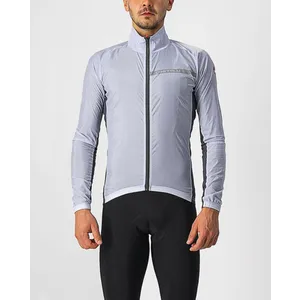 CASTELLI Cyklistická vetruodolná bunda - SQUADRA STRECH - šedá CASTELLI Cyklistická vetruodolná bunda - SQUADRA STRECH - šedá