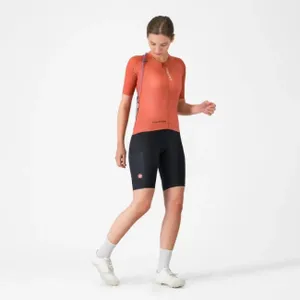 CASTELLI Cyklistický dres s krátkym rukávom - UNLIMITED PRO 2 W - červená CASTELLI Cyklistický dres s krátkym rukávom - UNLIMITED PRO 2 W - červená