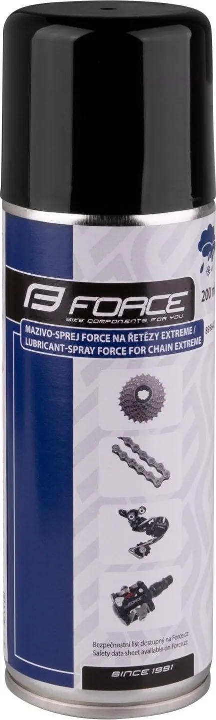 Šport a outdoor | Cyklistika | Čistiace a mazacie prostriedky | Mazivá a oleje - Mazivo-sprej FORCE na reťaze EXTREME 200 ml Šport a outdoor | Cyklistika | Čistiace a mazacie prostriedky | Mazivá a oleje - Mazivo-sprej FORCE na reťaze EXTREME 200 ml