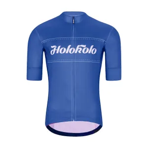 HOLOKOLO Cyklistický dres s krátkym rukávom - GEAR UP - modrá HOLOKOLO Cyklistický dres s krátkym rukávom - GEAR UP - modrá
