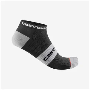 CASTELLI Cyklistické ponožky členkové - LOWBOY 2 - čierna/biela CASTELLI Cyklistické ponožky členkové - LOWBOY 2 - čierna/biela
