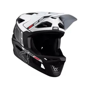 LEATT Cyklistická prilba - MTB GRAVITY 6.0 CARBON - biela/čierna LEATT Cyklistická prilba - MTB GRAVITY 6.0 CARBON - biela/čierna