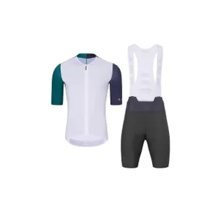 HOLOKOLO Cyklistický krátky dres a krátke nohavice - PERFORMANCE - biela/fialová HOLOKOLO Cyklistický krátky dres a krátke nohavice - PERFORMANCE - biela/fialová