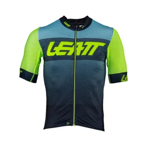 LEATT Cyklistický dres s krátkym rukávom - MTB ENDURANCE 6.0 - zelená/modrá LEATT Cyklistický dres s krátkym rukávom - MTB ENDURANCE 6.0 - zelená/modrá