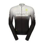 SCOTT Cyklistický dres s dlhým rukávom letný - SCOTT-SRAM PRO - čierna/biela SCOTT Cyklistický dres s dlhým rukávom letný - SCOTT-SRAM PRO - čierna/biela