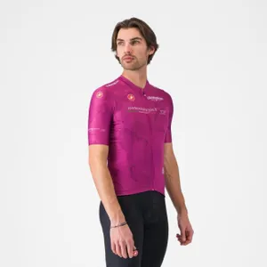 CASTELLI Cyklistický dres s krátkym rukávom - GIRO 108 COMPETIZIONE 3 - fialová CASTELLI Cyklistický dres s krátkym rukávom - GIRO 108 COMPETIZIONE 3 - fialová