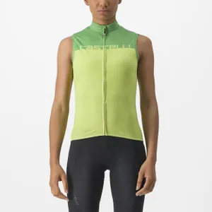 CASTELLI Cyklistický dres bez rukávov - VELOCISSIMA - svetlo zelená CASTELLI Cyklistický dres bez rukávov - VELOCISSIMA - svetlo zelená