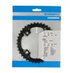 SHIMANO prevodník - CHAINRING M361 38 - čierna SHIMANO prevodník - CHAINRING M361 38 - čierna