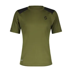 SCOTT Cyklistický dres s krátkym rukávom - DEFINED TECH SS - zelená/čierna SCOTT Cyklistický dres s krátkym rukávom - DEFINED TECH SS - zelená/čierna