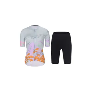 RIVANELLE Cyklistický krátky dres a krátke nohavice - SPIRIT - šedá/čierna/viacfarebná RIVANELLE Cyklistický krátky dres a krátke nohavice - SPIRIT - šedá/čierna/viacfarebná