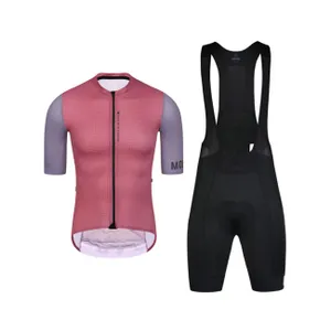 MONTON Cyklistický krátky dres a krátke nohavice - CHECHEN - červená/čierna MONTON Cyklistický krátky dres a krátke nohavice - CHECHEN - červená/čierna