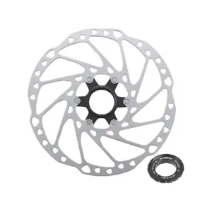 SHIMANO brzdový kotúč - DEORE RT64 203mm - strieborná SHIMANO brzdový kotúč - DEORE RT64 203mm - strieborná