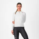 CASTELLI Cyklistický dres s dlhým rukávom zimný - ESPRESSO THERMAL W - biela CASTELLI Cyklistický dres s dlhým rukávom zimný - ESPRESSO THERMAL W - biela