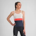 SPORTFUL Cyklistický dres bez rukávov - SNAP - biela/modrá/červená SPORTFUL Cyklistický dres bez rukávov - SNAP - biela/modrá/červená