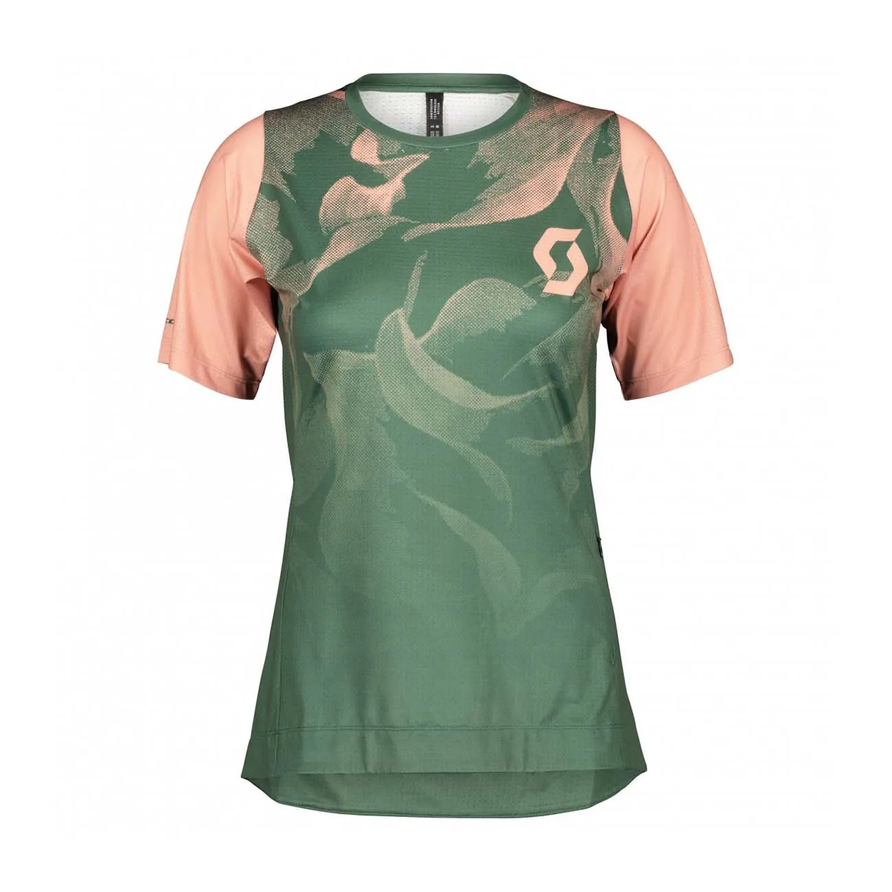 SCOTT Cyklistický dres s krátkym rukávom - TRAIL VERTIC LADY - zelená/ružová SCOTT Cyklistický dres s krátkym rukávom - TRAIL VERTIC LADY - zelená/ružová