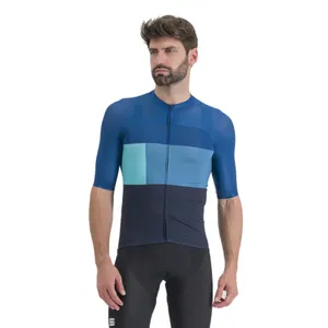 Pánsky cyklistický dres s krátkym rukávom SPORTFUL Snap jersey, galaxy blue dark berry blue Pánsky cyklistický dres s krátkym rukávom SPORTFUL Snap jersey, galaxy blue dark berry blue
