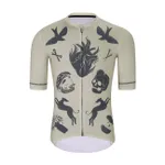 HOLOKOLO Cyklistický dres s krátkym rukávom - CRUST - ivory/čierna HOLOKOLO Cyklistický dres s krátkym rukávom - CRUST - ivory/čierna