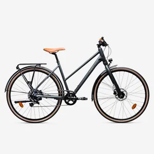 Mestský bicykel na dlhé vzdialenosti - Mestský bicykel LD 900 na dlhé trasy s nízkym rámom tmavozelený Mestský bicykel na dlhé vzdialenosti - Mestský bicykel LD 900 na dlhé trasy s nízkym rámom tmavozelený