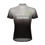SCOTT Cyklistický dres s krátkym rukávom - SCOTT-SRAM PRO - čierna/biela SCOTT Cyklistický dres s krátkym rukávom - SCOTT-SRAM PRO - čierna/biela