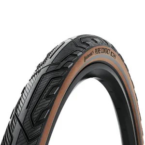 CONTINENTAL PURE CONTACT 28x2.20 - čierna/hnedá CONTINENTAL PURE CONTACT 28x2.20 - čierna/hnedá