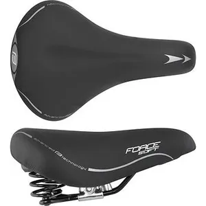 Šport a outdoor | Cyklistika | Diely a komponenty | Sedadlá - Force SOFT dámske s pružinou, čierne Šport a outdoor | Cyklistika | Diely a komponenty | Sedadlá - Force SOFT dámske s pružinou, čierne