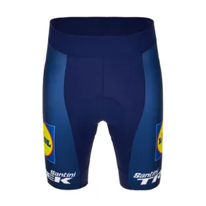 SANTINI Cyklistické nohavice krátke bez trakov - LIDL TREK 2024 LADY - modrá SANTINI Cyklistické nohavice krátke bez trakov - LIDL TREK 2024 LADY - modrá