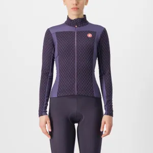 CASTELLI Cyklistický dres s dlhým rukávom zimný - SFIDA 2 W - fialová CASTELLI Cyklistický dres s dlhým rukávom zimný - SFIDA 2 W - fialová
