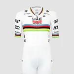 PISSEI Cyklistická kombinéza - TADEJ POGACAR WORLD CHAMP ROAD - biela PISSEI Cyklistická kombinéza - TADEJ POGACAR WORLD CHAMP ROAD - biela