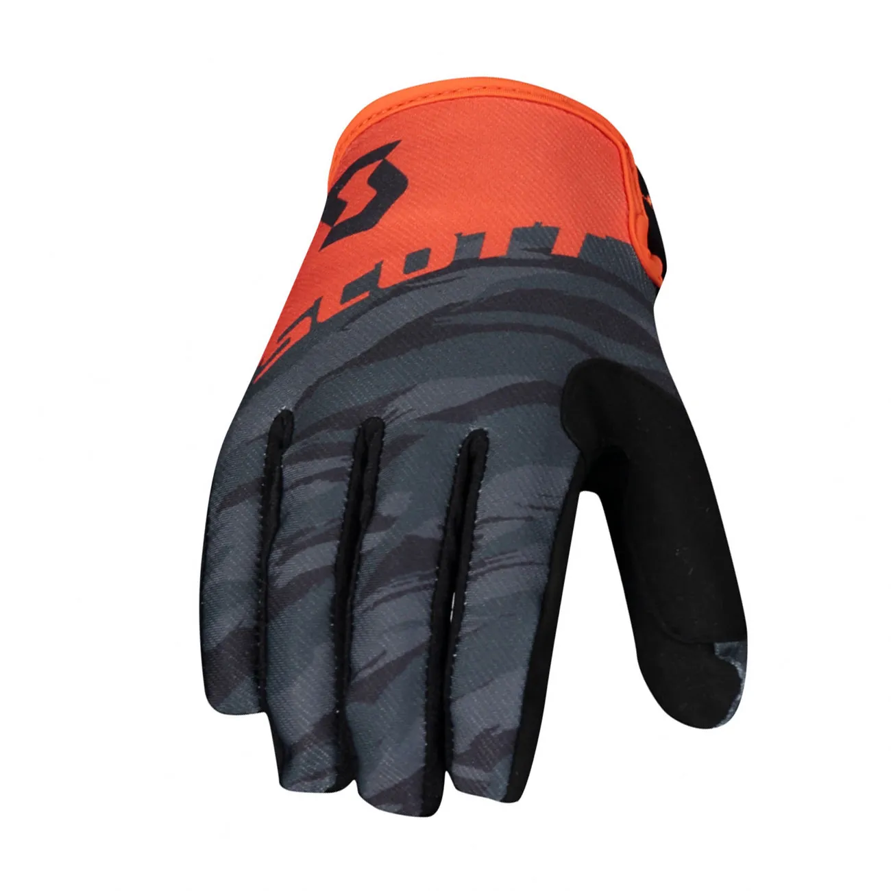 SCOTT Cyklistické rukavice dlhoprsté - 350 DIRT - čierna/oranžová SCOTT Cyklistické rukavice dlhoprsté - 350 DIRT - čierna/oranžová