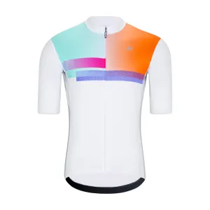 HOLOKOLO Cyklistický dres s krátkym rukávom - SPECTRO - biela HOLOKOLO Cyklistický dres s krátkym rukávom - SPECTRO - biela