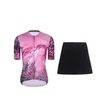 RIVANELLE krátky dres a sukňa - ROSESCAPE - ružová/fialová/čierna RIVANELLE krátky dres a sukňa - ROSESCAPE - ružová/fialová/čierna