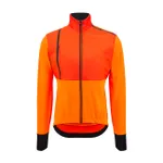 SANTINI Cyklistická zateplená bunda - VEGA ABSOLUTE - oranžová SANTINI Cyklistická zateplená bunda - VEGA ABSOLUTE - oranžová