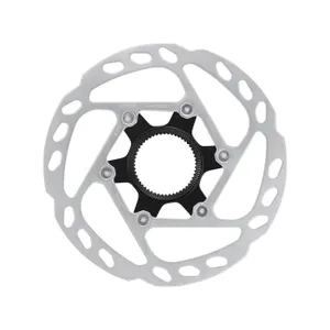 SHIMANO brzdový kotúč - DEORE RT64 140mm - strieborná/čierna SHIMANO brzdový kotúč - DEORE RT64 140mm - strieborná/čierna