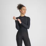 SPORTFUL Cyklistické tričko s dlhým rukávom - MERINO LAYER W - čierna SPORTFUL Cyklistické tričko s dlhým rukávom - MERINO LAYER W - čierna