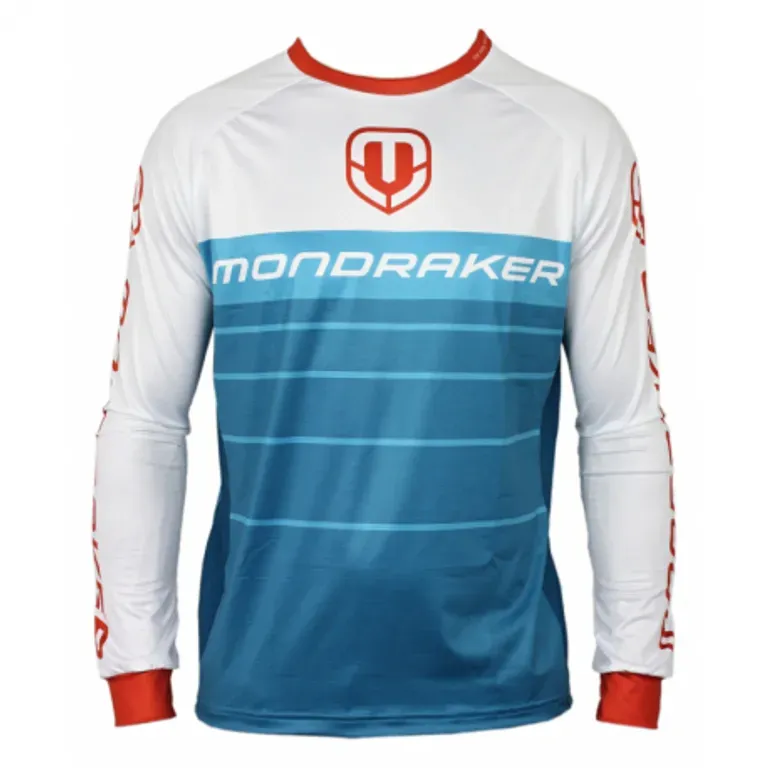 Pánsky cyklistický dres s dlhým rukávom MONDRAKER Enduro Trail Jersey long, petrol white red Pánsky cyklistický dres s dlhým rukávom MONDRAKER Enduro Trail Jersey long, petrol white red