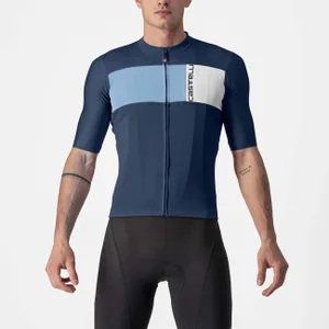 CASTELLI Cyklistický dres s krátkym rukávom - PROLOGO VII - modrá/svetlo modrá CASTELLI Cyklistický dres s krátkym rukávom - PROLOGO VII - modrá/svetlo modrá