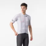 CASTELLI Cyklistický dres s krátkym rukávom - GIRO109 MILAN - strieborná CASTELLI Cyklistický dres s krátkym rukávom - GIRO109 MILAN - strieborná