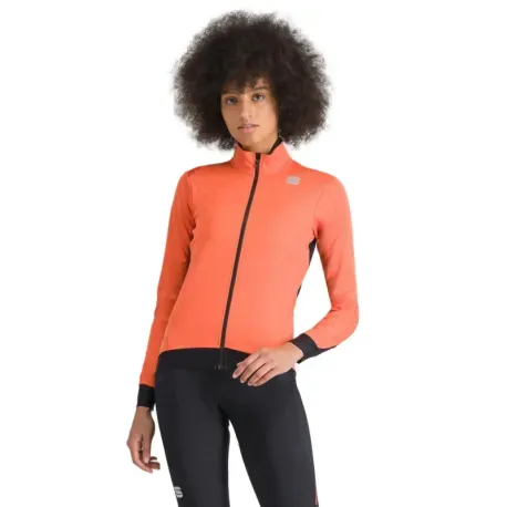 Dámska cyklistická bunda SPORTFUL Fiandre medium w jacket, pompelmo Dámska cyklistická bunda SPORTFUL Fiandre medium w jacket, pompelmo