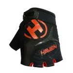 HAVEN Cyklistické rukavice krátkoprsté - DEMO KIDS - červená/čierna HAVEN Cyklistické rukavice krátkoprsté - DEMO KIDS - červená/čierna