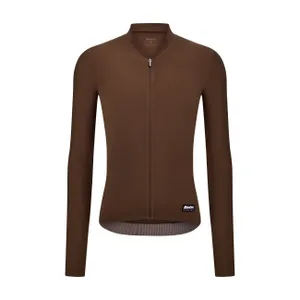 SANTINI Cyklistický dres s dlhým rukávom letný - RTR - hnedá SANTINI Cyklistický dres s dlhým rukávom letný - RTR - hnedá