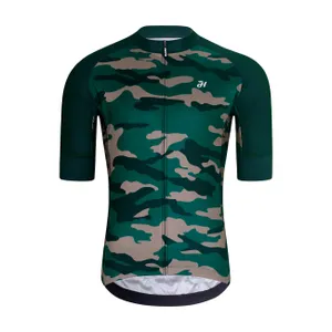 HOLOKOLO Cyklistický dres s krátkym rukávom - CAMOTRAIL - zelená HOLOKOLO Cyklistický dres s krátkym rukávom - CAMOTRAIL - zelená