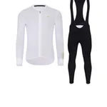 HOLOKOLO Cyklistický dlhý dres a nohavice - VICTORIOUS GOLD - biela/čierna HOLOKOLO Cyklistický dlhý dres a nohavice - VICTORIOUS GOLD - biela/čierna