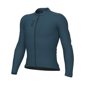 ALÉ Cyklistický dres s dlhým rukávom letný - COLOR BLOCK PRAGMA - modrá ALÉ Cyklistický dres s dlhým rukávom letný - COLOR BLOCK PRAGMA - modrá