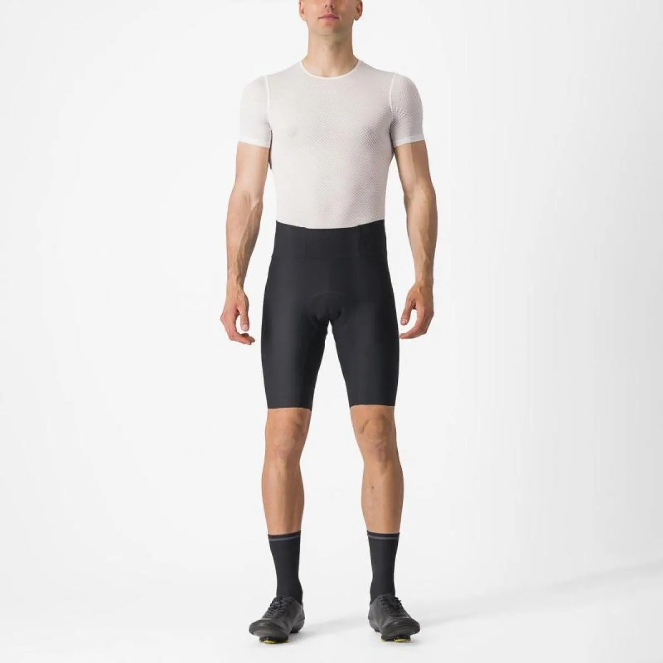 CASTELLI Cyklistické nohavice krátke bez trakov - ESPRESSO - čierna CASTELLI Cyklistické nohavice krátke bez trakov - ESPRESSO - čierna