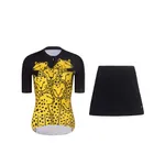 RIVANELLE krátky dres a sukňa - CHEETAH II - čierna/žltá RIVANELLE krátky dres a sukňa - CHEETAH II - čierna/žltá