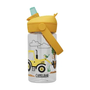 CAMELBAK Cyklistická fľaša na vodu - THRIVE FLIP STRAW KIDS 0,4l - transparentná/žltá CAMELBAK Cyklistická fľaša na vodu - THRIVE FLIP STRAW KIDS 0,4l - transparentná/žltá