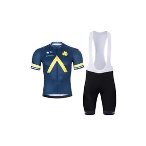 BONAVELO Cyklistický krátky dres a krátke nohavice - AQUA BLUE - čierna/modrá BONAVELO Cyklistický krátky dres a krátke nohavice - AQUA BLUE - čierna/modrá