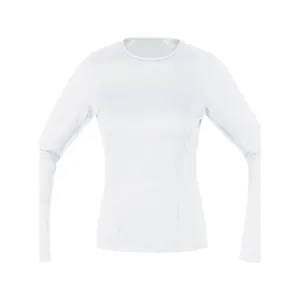 GORE Cyklistické tričko s dlhým rukávom - BASE LAYER - biela GORE Cyklistické tričko s dlhým rukávom - BASE LAYER - biela